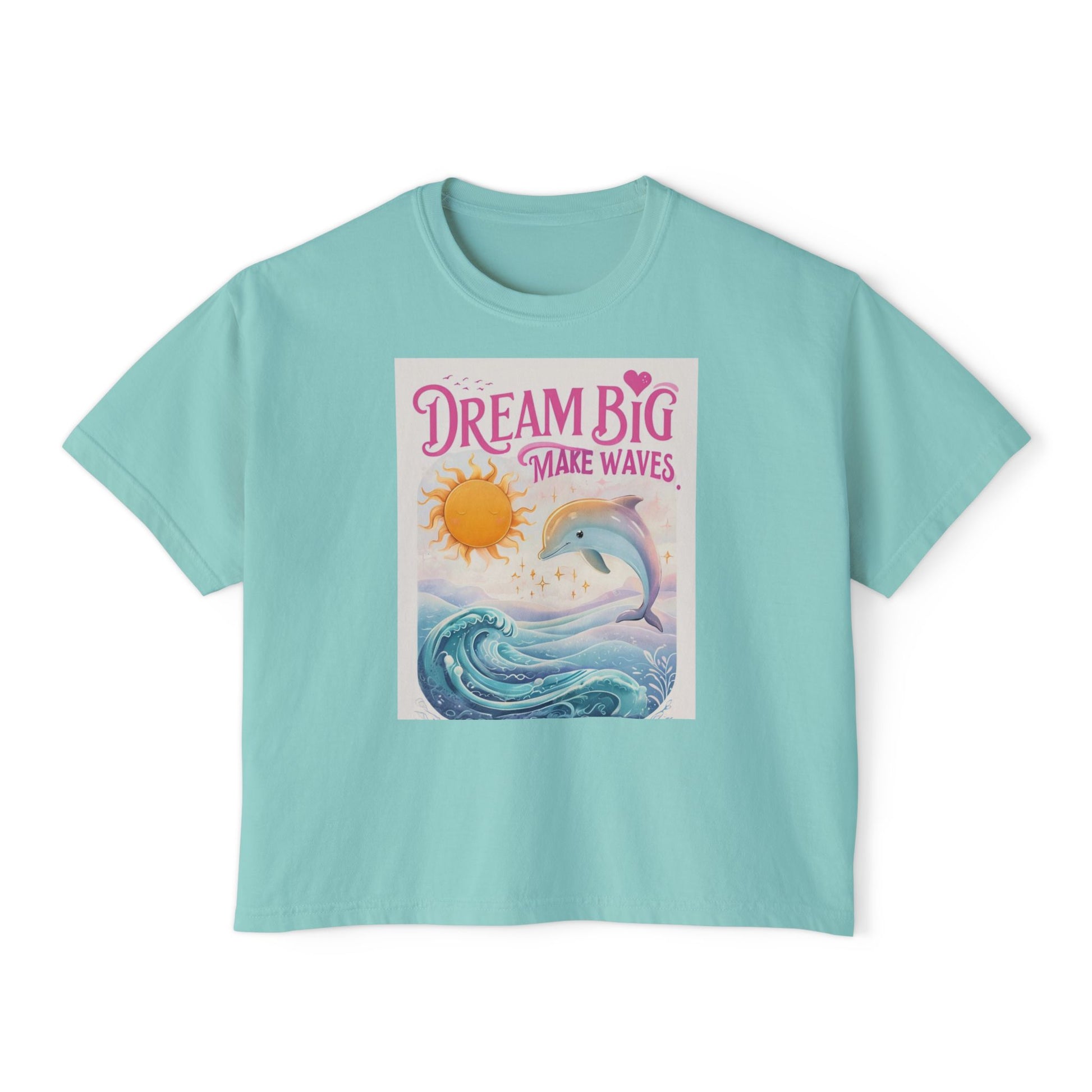 Dream Big Boxy Tee, Casual Summer Top