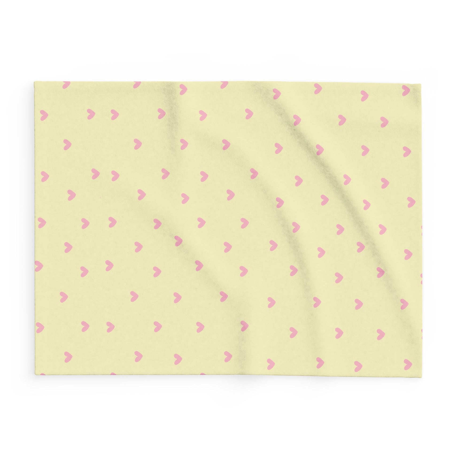 Cozy Heart Print Fleece Blanket