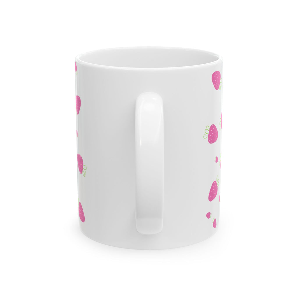 Cute Axolotl Mug, Pink Strawberry Design for Coffee Lovers, Ideal Gift for Birthdays, Holidays, or Just Because
