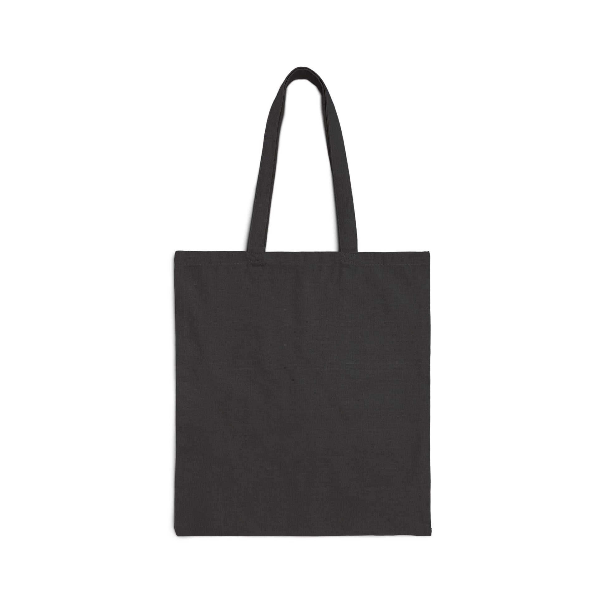 Floral Cotton Canvas Tote Bag, Stylish Grocery Bag, Eco-Friendly Tote