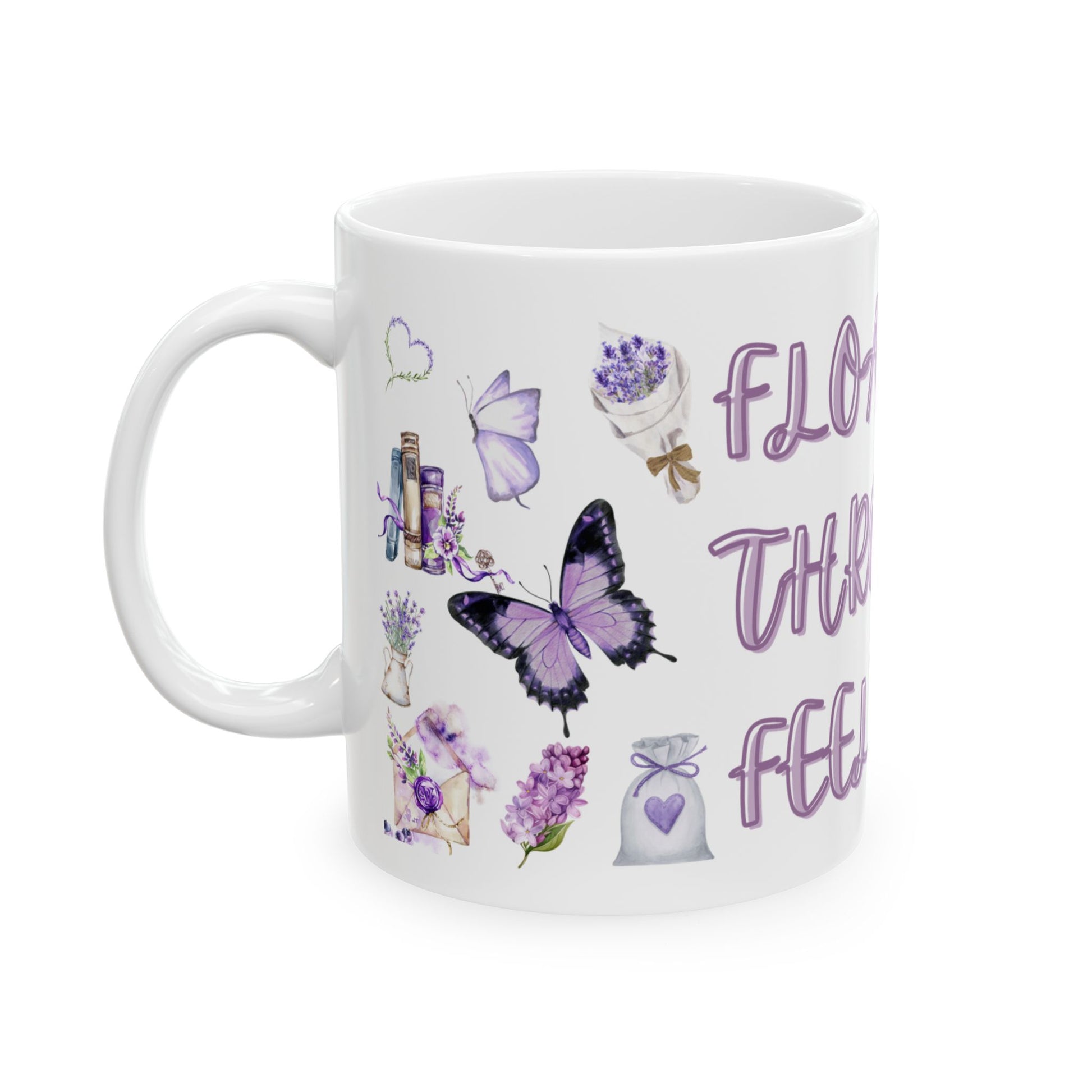 Whimsical Butterfly Ceramic Mug | Floating Through Feelings